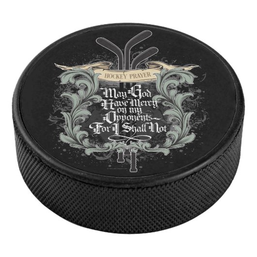 Hockey Prayer Hockey Puck (3/4)
