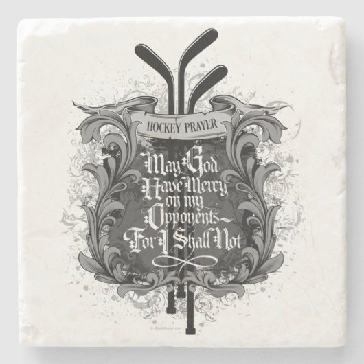 Hockey Prayer Stenen Onderzetter (Voorkant)