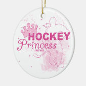 Hockey Princess Keramisch Ornament (Links)