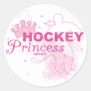 Hockey Princess Ronde Sticker