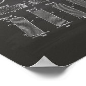 Hockey Puck 1940 Patent Art - Chalkboard Poster (Hoek)