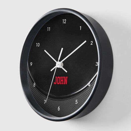 Hockey Puck - Aangepaste wandklok (Hoek)