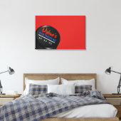 HOCKEY PUCK Bar Bat Mitzvah Inloggen Memory Board Canvas Afdruk (Insitu (Slaapkamer))