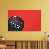 HOCKEY PUCK Bar Bat Mitzvah Inloggen Memory Board Canvas Afdruk (Insitu (Woonkamer))