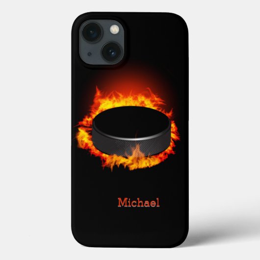 Hockey Puck branden Case-Mate iPhone Case (Achterkant)