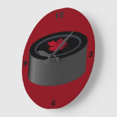 Hockey puck Clock Grote Klok (Hoek)