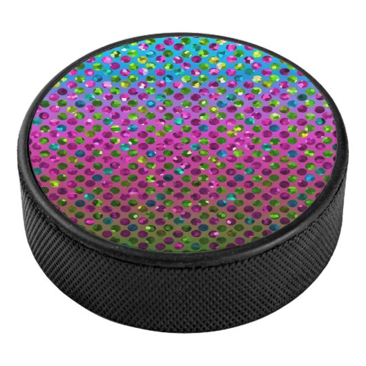 Hockey Puck Crystal Bling Strass (3/4)