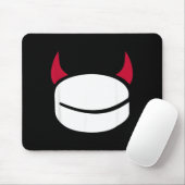 Hockey Puck Duivel Muismat (Met muis)