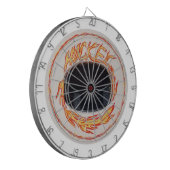 Hockey Puck Fiery Slap Shot Dartbord (Voorkant Links)