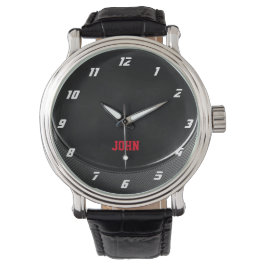 Hockey Puck gepersonaliseerd Horloge