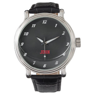 Hockey Puck gepersonaliseerd Horloge