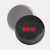 Hockey Puck gepersonaliseerde magneet (Voorkant / Achterkant)