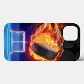 Hockey Puck in Flames Case-Mate iPhone Case (Achterkant (horizontaal))