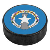 Hockey puck met vlag van Noordelijke Marianen (3/4)