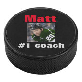 Hockey Puck op maat van foto en tekst (3/4)