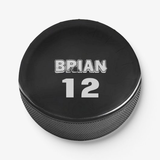 Hockey Puck Paper Bord Birthday Party (Voorkant)