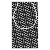 Hockey Puck patroon Zwart Wit Varsity Sportijs Klein Cadeauzakje (Achterkant)