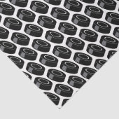 Hockey Puck Pattern Player Game Sports Fun Tissuepapier (Detail)