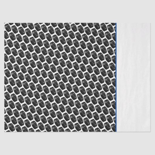 Hockey Puck Pattern Player Game Sports Fun Tissuepapier (Voorkant)