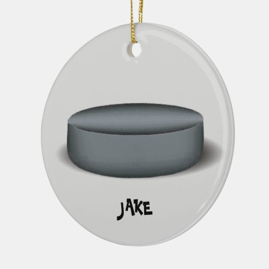 Hockey Puck Photo Ornament (Links)