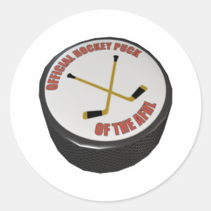 Hockey Puck Ronde Sticker