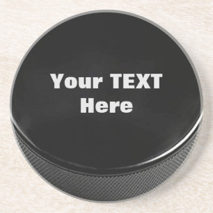 Hockey Puck Sandstone Drink Onderzetter