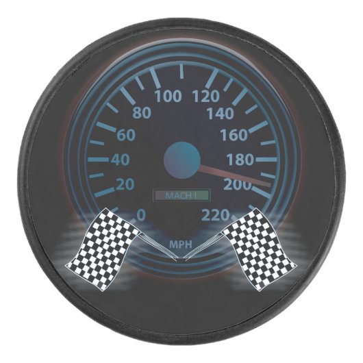Hockey Puck SPEEDOMETER FINSE VLAG (Voorkant)