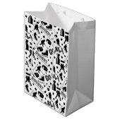 Hockey Puck Stick Goal Player Sports Ice Medium Cadeauzakje (Voorkant Gekanteld)