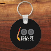 Hockey Puck Stick Sleutelhanger (Voorkant)
