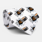 Hockey Puck Stropdas (Opgerold)