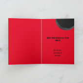 Hockey Puck Toevoegen Jouw naam en Jaar Verjaardag Kaart (Binnen)