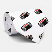 Hockey Puck Vector ontwerp Stropdas (Opgerold)