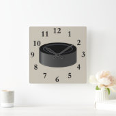 hockey puck vierkante klok (Huis)