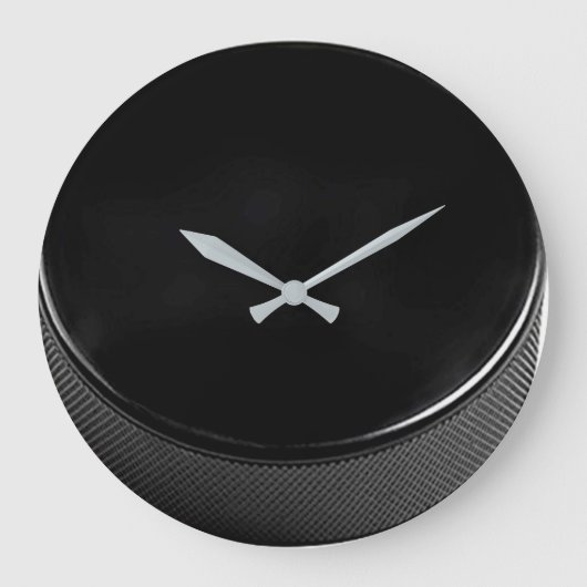 Hockey Puck Wall Clock Grote Klok (Voorkant)