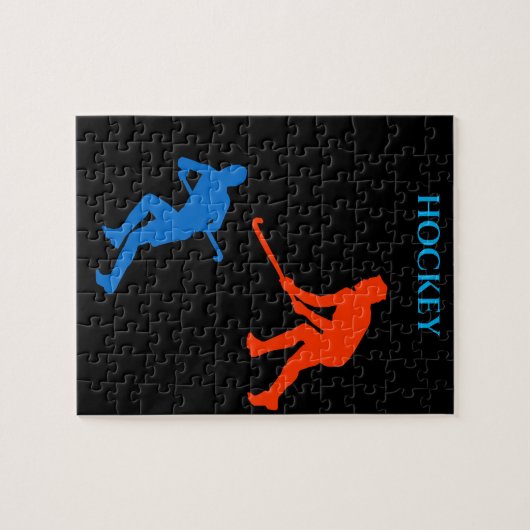 Hockey puzzle. legpuzzel (Horizontaal)