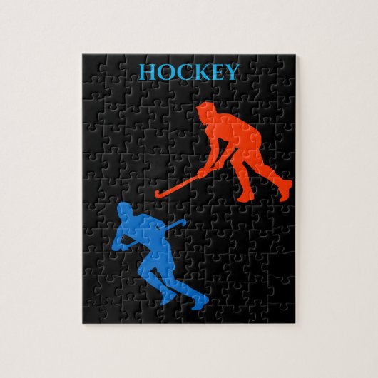 Hockey puzzle. legpuzzel (Verticaal)