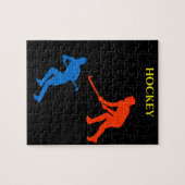 Hockey puzzle. legpuzzel (Horizontaal)