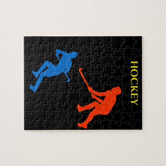Hockey puzzle. legpuzzel (Horizontaal)