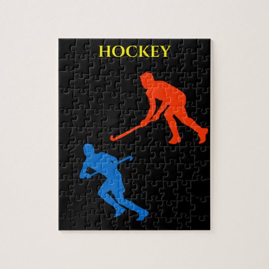 Hockey puzzle. legpuzzel (Verticaal)