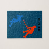 Hockey puzzle. legpuzzel (Horizontaal)