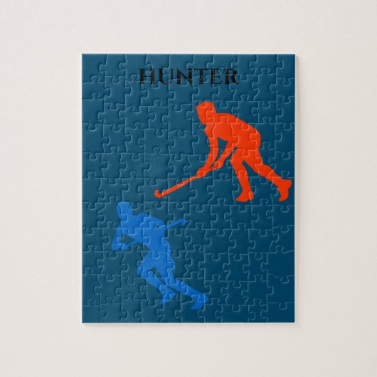 Hockey puzzle. legpuzzel (Verticaal)