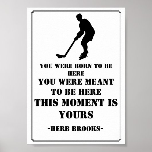 Hockey Quote-Poster Poster (Voorkant)