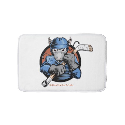 Hockey Rat Bathroom Mat (Voorkant)