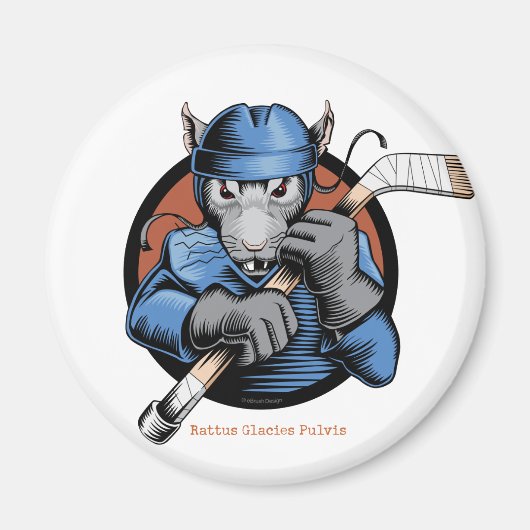 Hockey Rat Magneet (Voorkant)