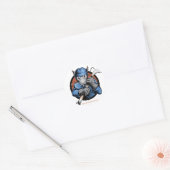 Hockey Rat Ronde Sticker (Envelop)