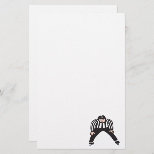 Hockey Referee Briefpapier (Voorkant / Achterkant)