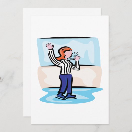 Hockey Referee Kaart (Voorkant / Achterkant)