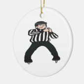 Hockey Referee Keramisch Ornament (Links)