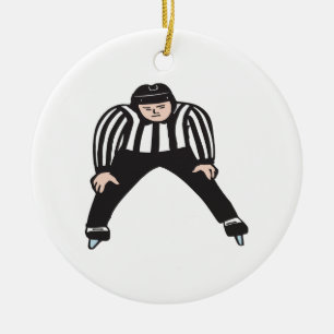 Hockey Referee Keramisch Ornament