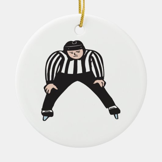 Hockey Referee Keramisch Ornament (Voorkant)